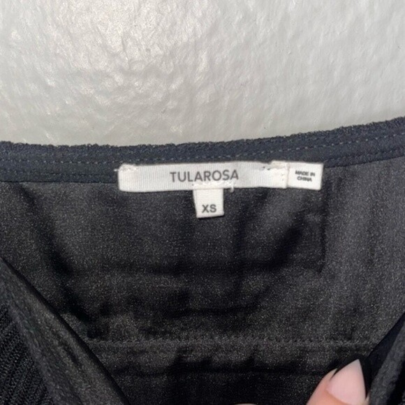 tularosa lakeside black ruffle tiered mini dress womens size XS - Picture 9 of 10